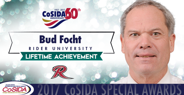 Special Awards Salute: Bud Focht (Rider University), Lifetime Achievement Award
